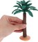 3pcs Small Coconut Palm Tree Model, Plastic Faux Fish Tank Plants Model Scenery Palm Tree Craft Statue for Micro Landscape Fairy Garden Decor